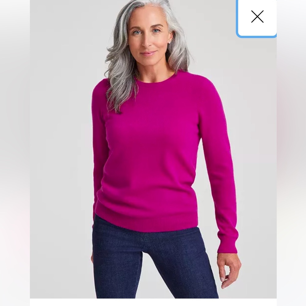 Charter Club Fuchsia Cashmere Sweater size XS
